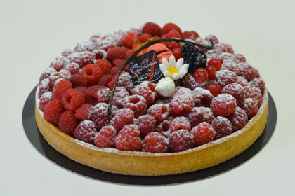 Tarte aux framboises*